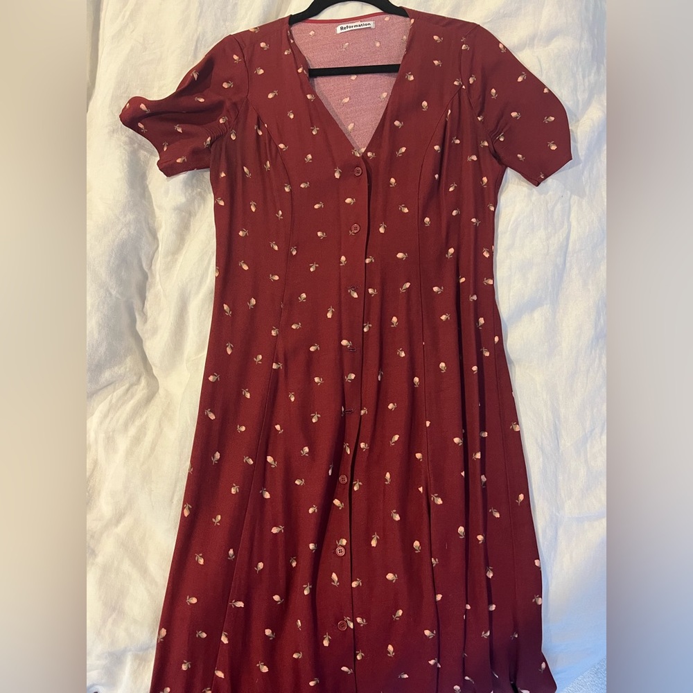 Reformation midi dress size 8